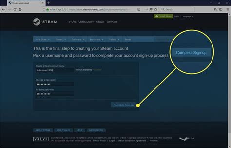 steam sign up free.